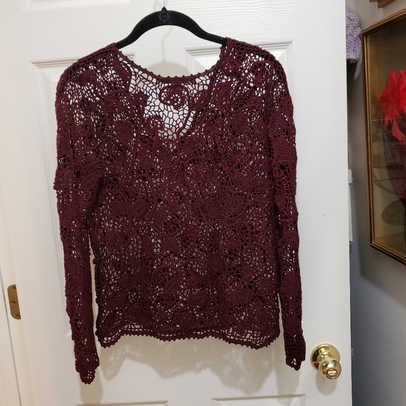 Peruvian Connection 2 Piece Crochet Sweater/Camisole S - Picture 11 of 15